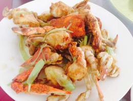 葱姜爆炒梭子蟹